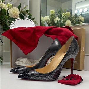 Christian Louboutin Geo Pump 100/Patent Spike Toe